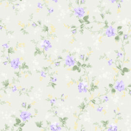 PAPEL DE PAREDE - 0,53X10 - F. GLAUBE BEGE FLORAL 51