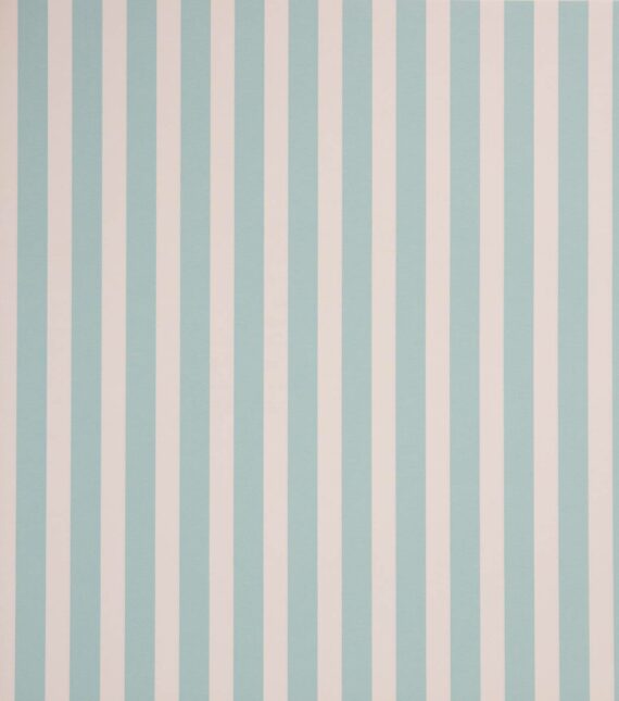 PAPEL DE PAREDE - 0,53X10 - C. SPACE TURQUESA/BRANCO - LISTRADO 93