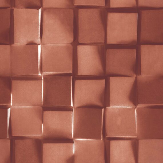 PAPEL DE PAREDE 0,53X10m - YORK - 3D - CAIXAS - VERMELHO 502