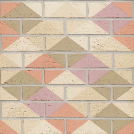PAPEL DE PAREDE 0,53X10m - YORK - TIJOLINHO  GEOMETRICO - BEGE 002