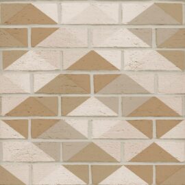 PAPEL DE PAREDE 0,53X10m - YORK - TIJOLINHO  GEOMETRICO - MARROM 003